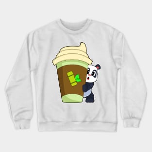 Panda Coffee to go Crewneck Sweatshirt